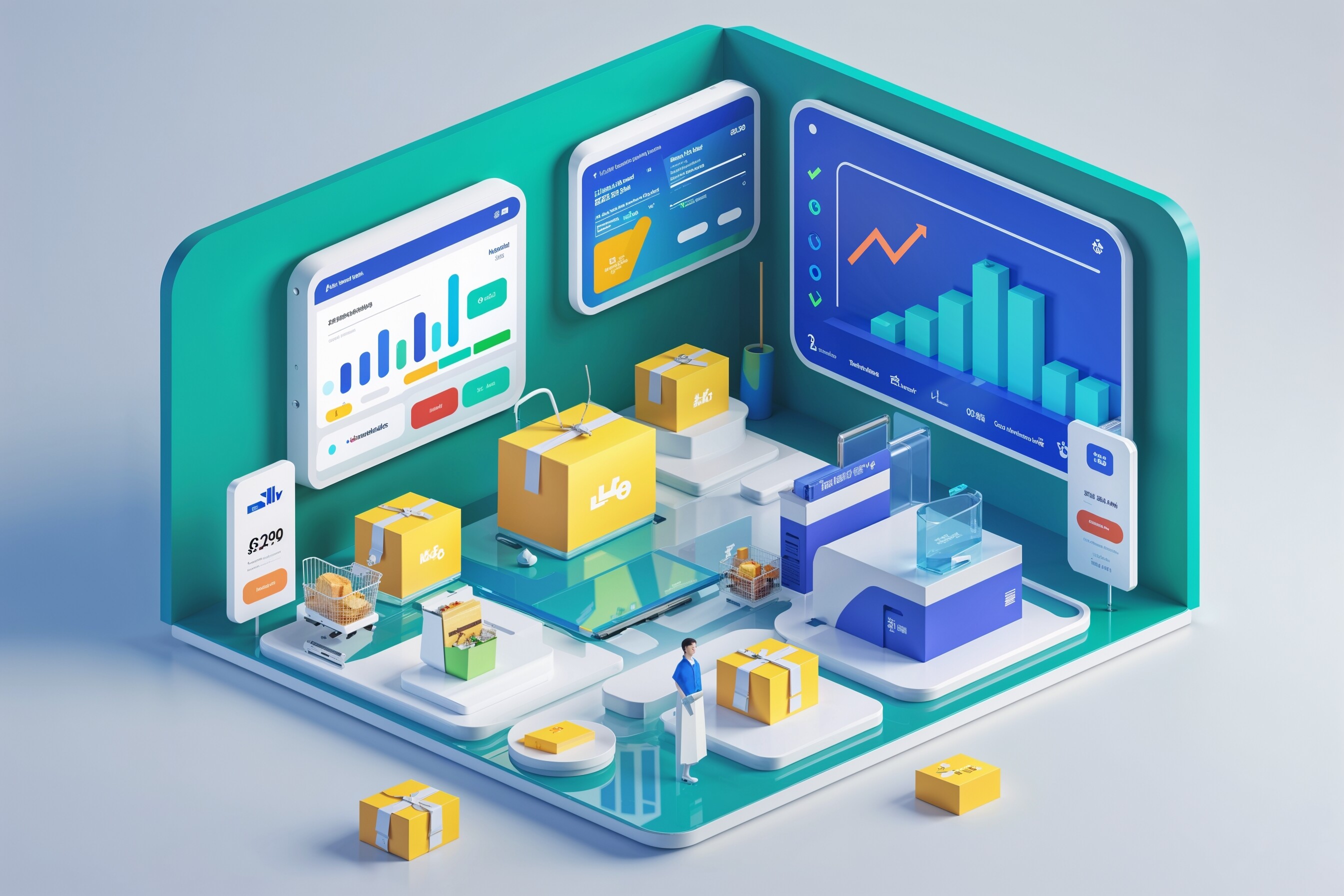 Ilustrace pro E-shop řešení